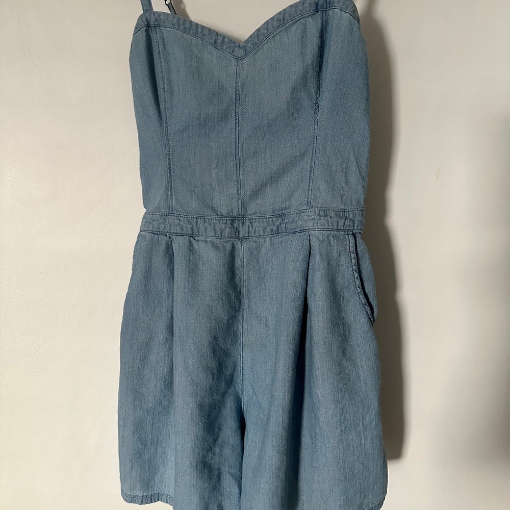 Hollister Denim Romper